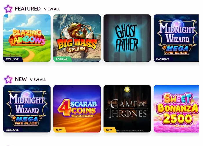 SlotsMagic Casino games